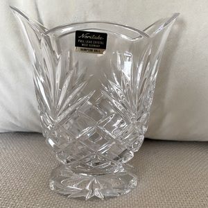 Noritake Hampton Hall Full Lead Crystal Glass Vase With label